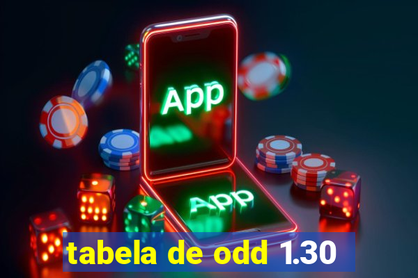 tabela de odd 1.30